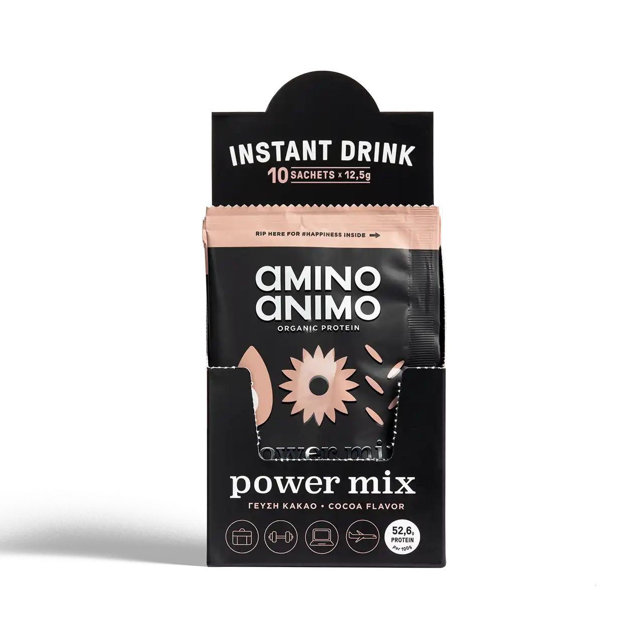 Travel Pack Πρωτεΐνης Power Mix Cocoa