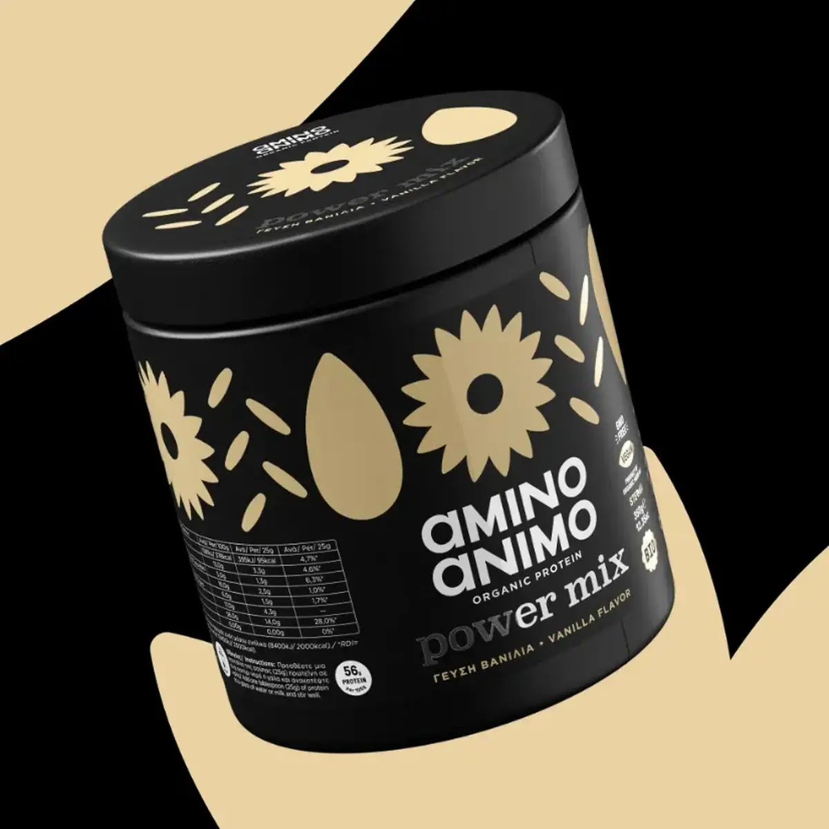 Φυτική Πρωτεΐνη Power Mix Vanilla 350g - Image 2