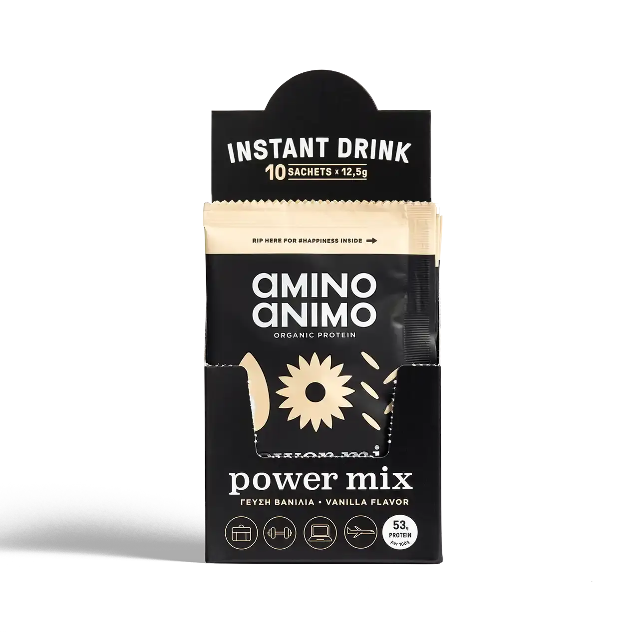 Travel Pack Πρωτεΐνης Power Mix Vanilla