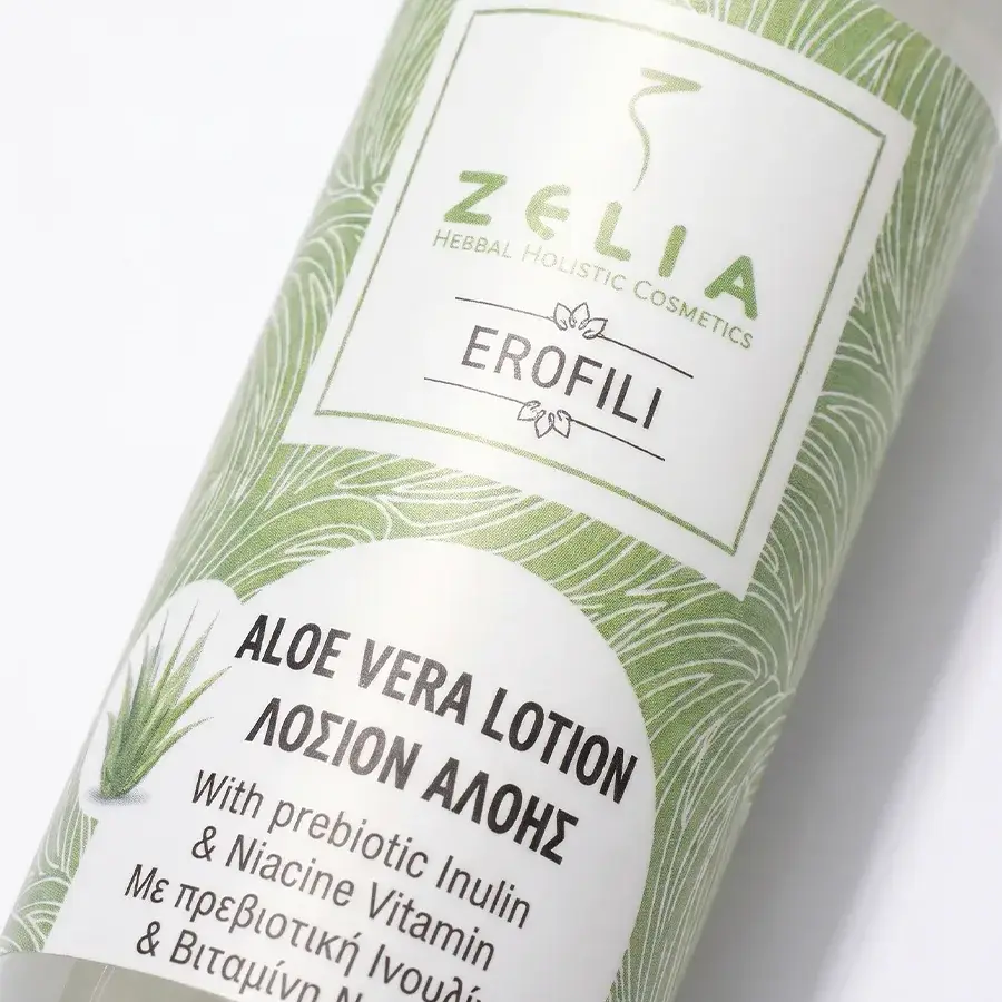Zelia Cosmetics EROFILI Λοσιόν Αλόης με Πρεβιοτικά & Νιασιναμίδη 100mlc - Image 2